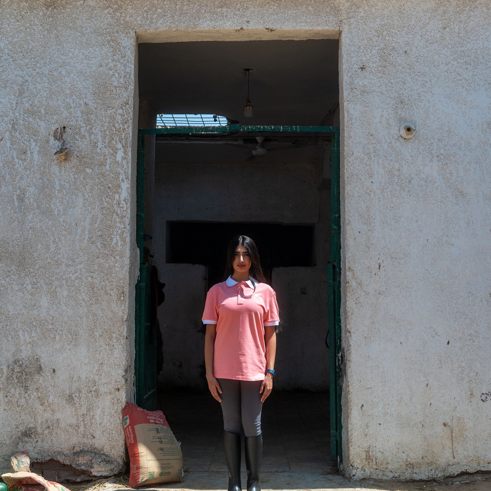 Unisex Pink/White Polo