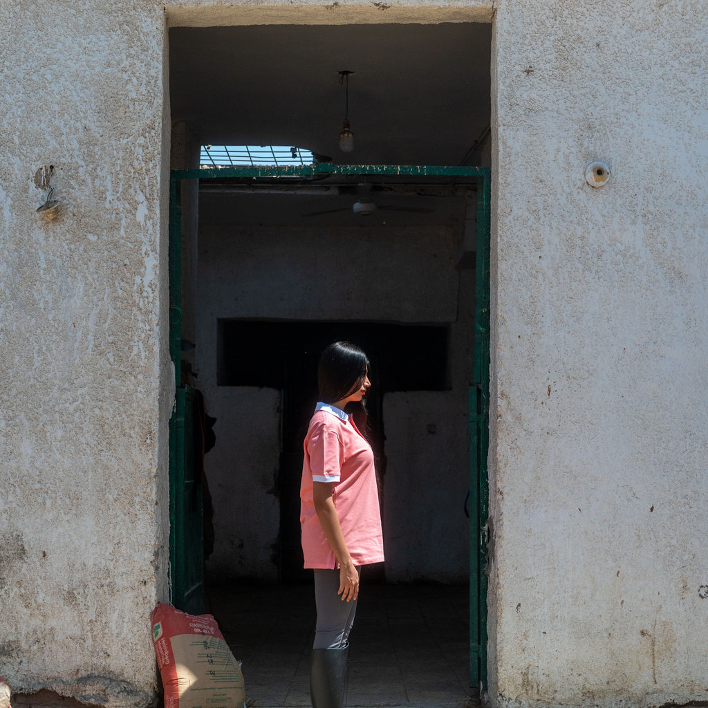 Unisex Pink/White Polo